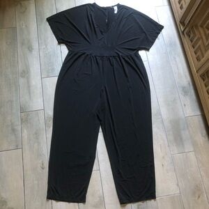 Swimsuits for all short sleeve semi sheer jumpsuit coverup. Size 18 / 20